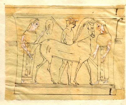 242; 2 women and horse